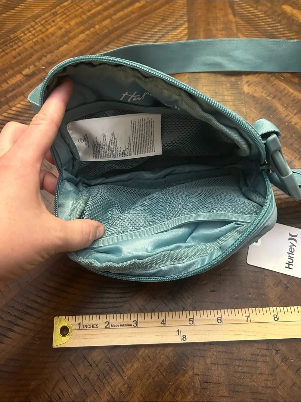 Hurley Teal Belt Bag with Adjustable Strap